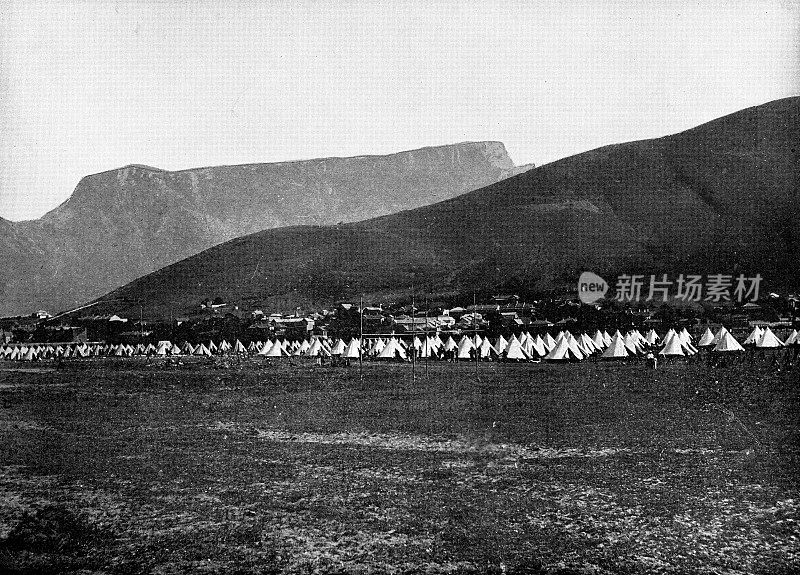 19世纪南非第二次布尔战争期间在开普敦的加拿大军营