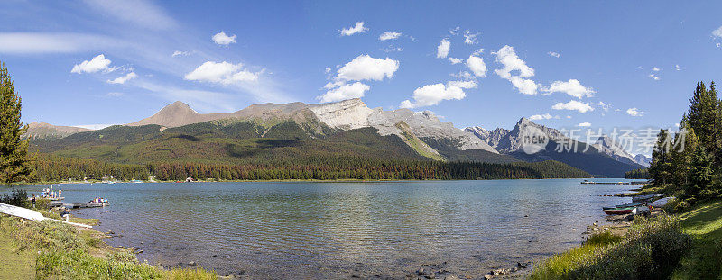 Maligne湖全景