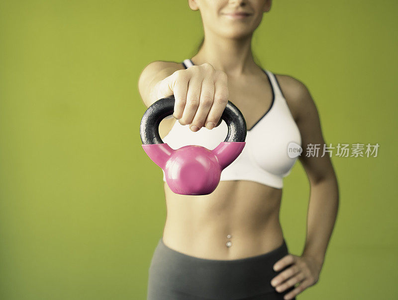 女人Kettlebell