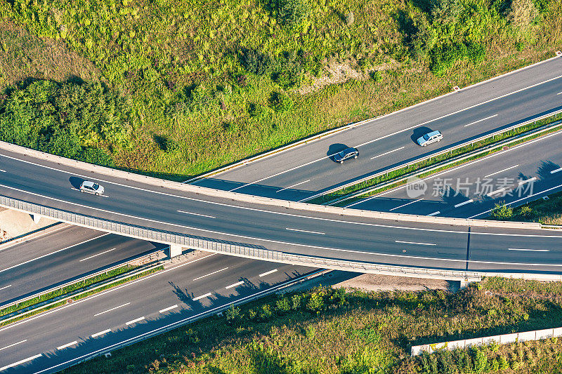 公路交通鸟瞰图