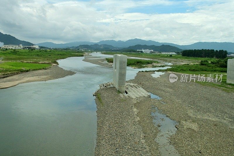 日本乡村景观:从东海道新干线高速列车上观看