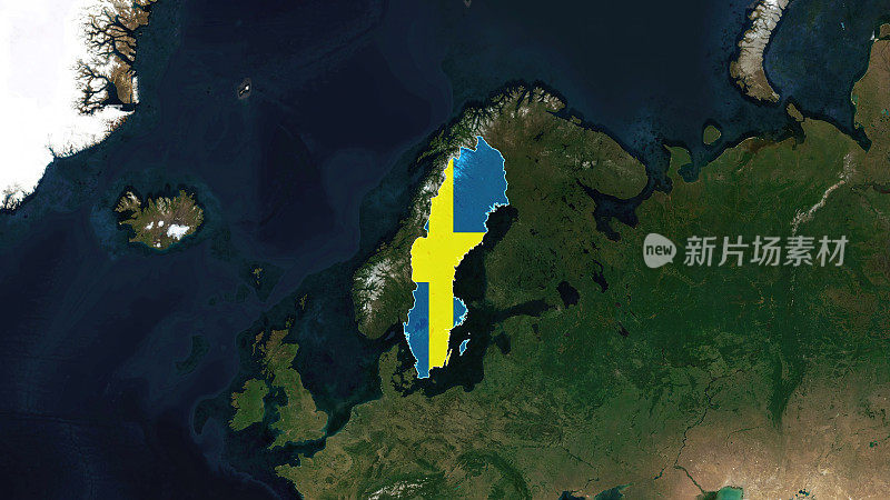 瑞典探险家:国家识别地图标志