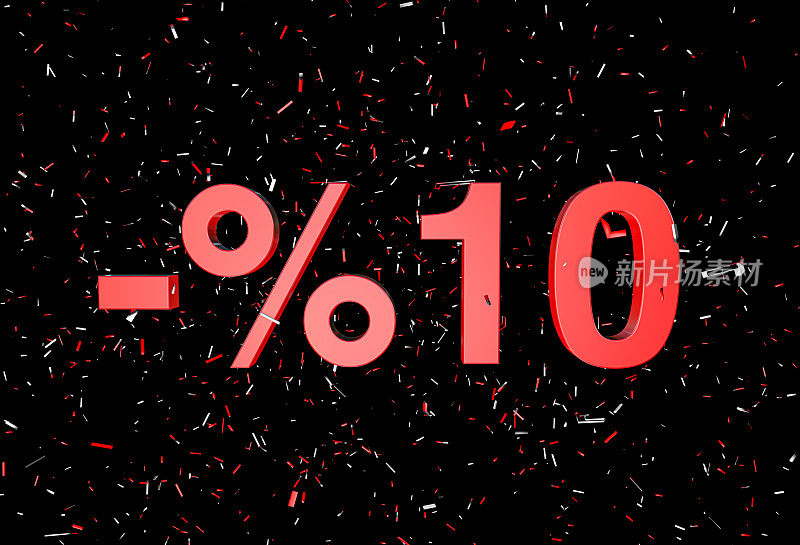 10%折扣文本