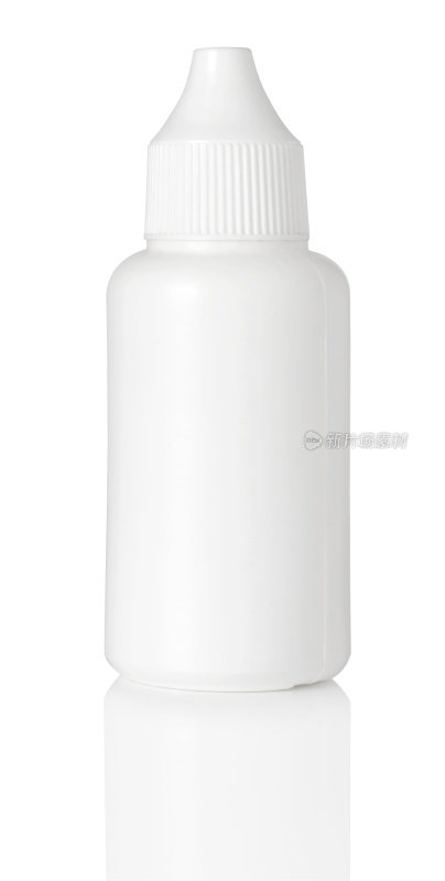 白色塑料瓶的特写