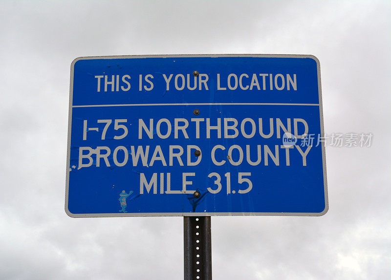 I75北行的标志