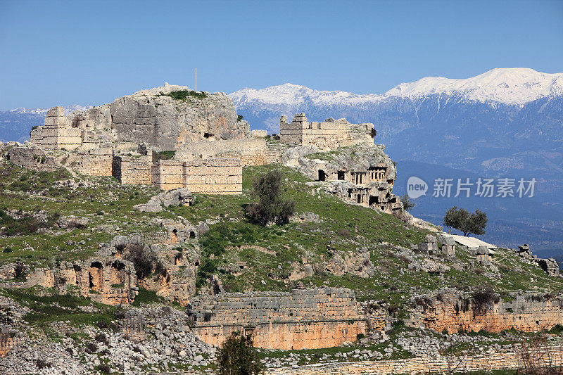 古城Tlos，安塔利亚，土耳其