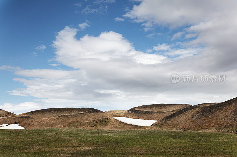 冰岛Myvatn的景观