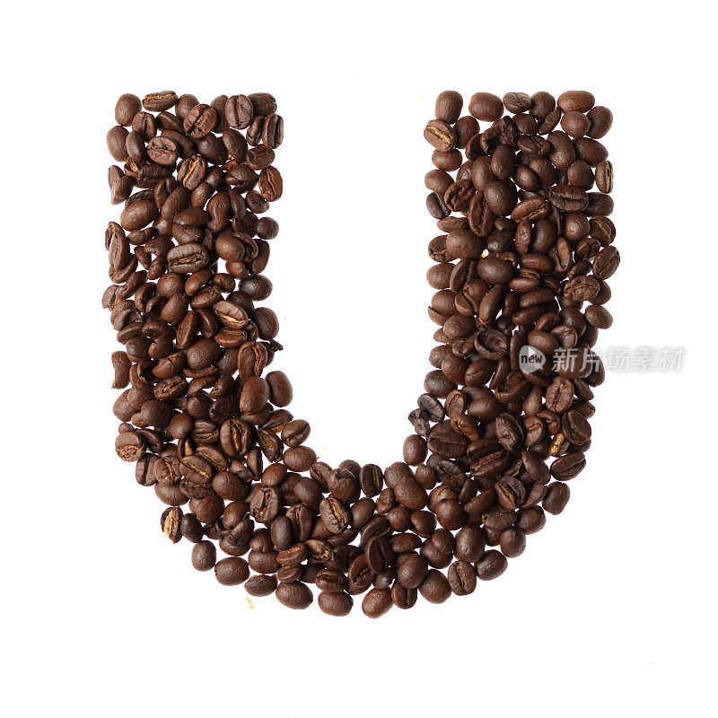 用咖啡写的字母U