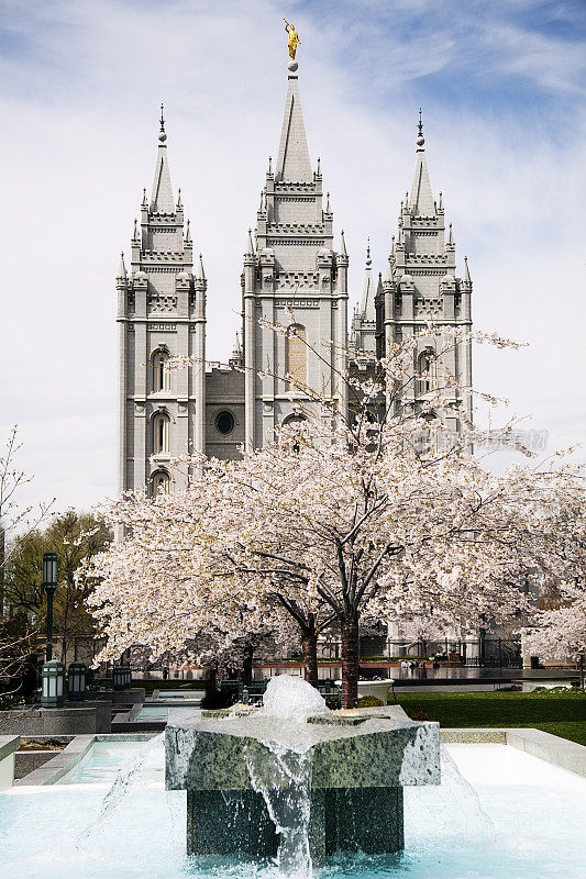 犹他州盐湖城的摩门教堂