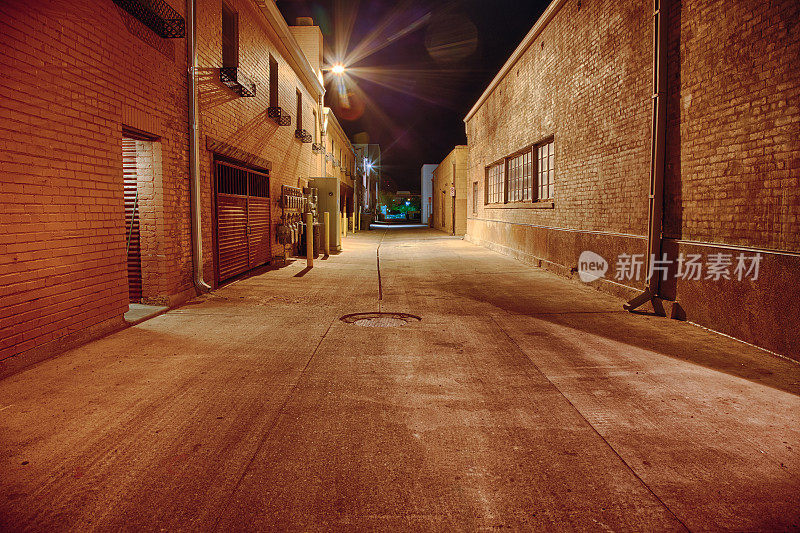 黑暗Alley-HDR