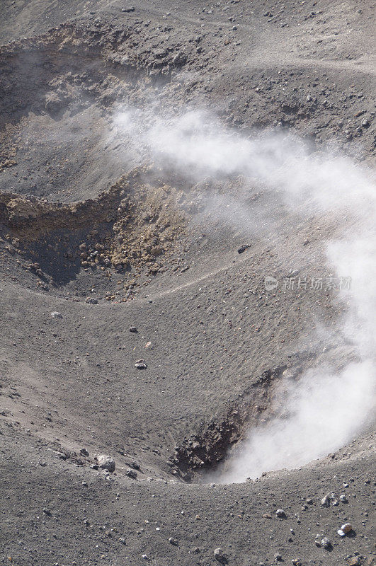 吸烟的火山口