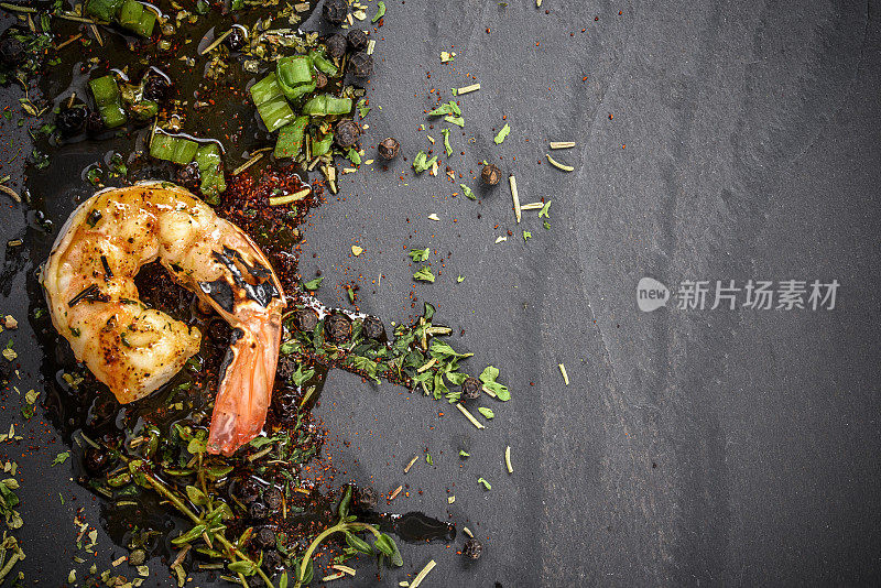 香草烤虾