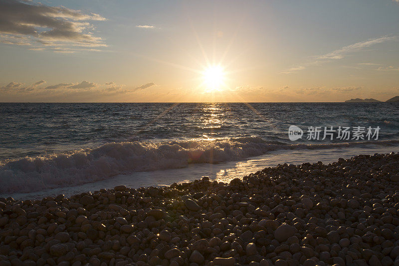 海上日落