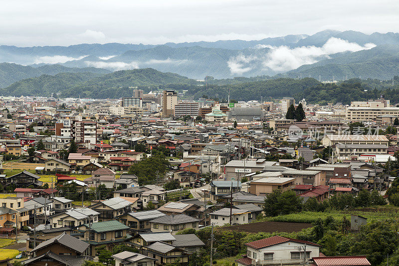 日本高山鸟瞰图