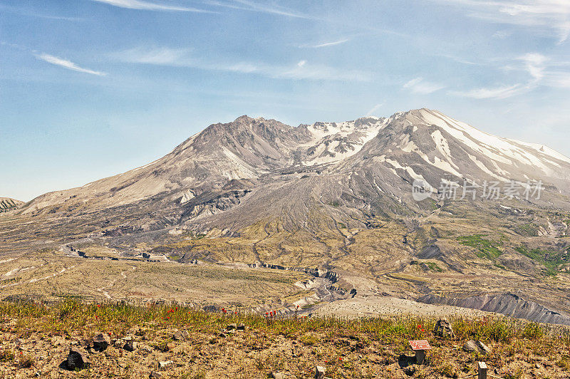 圣海伦斯火山与雪活火山