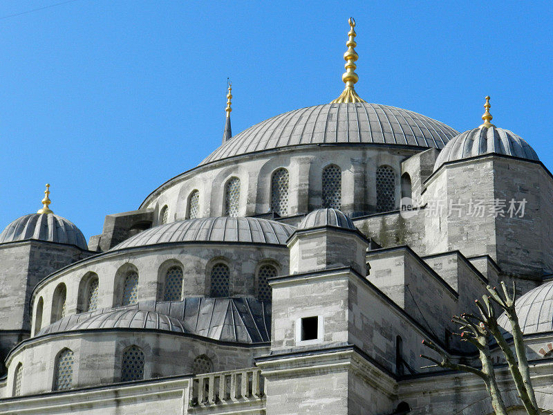 苏丹艾哈迈德一世清真寺。伊斯坦布尔。火鸡