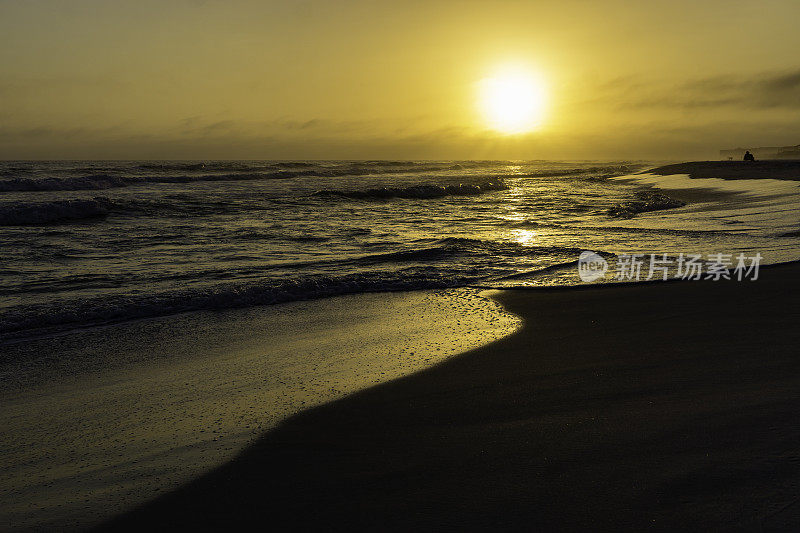 佛罗里达德斯汀海滩上的日落