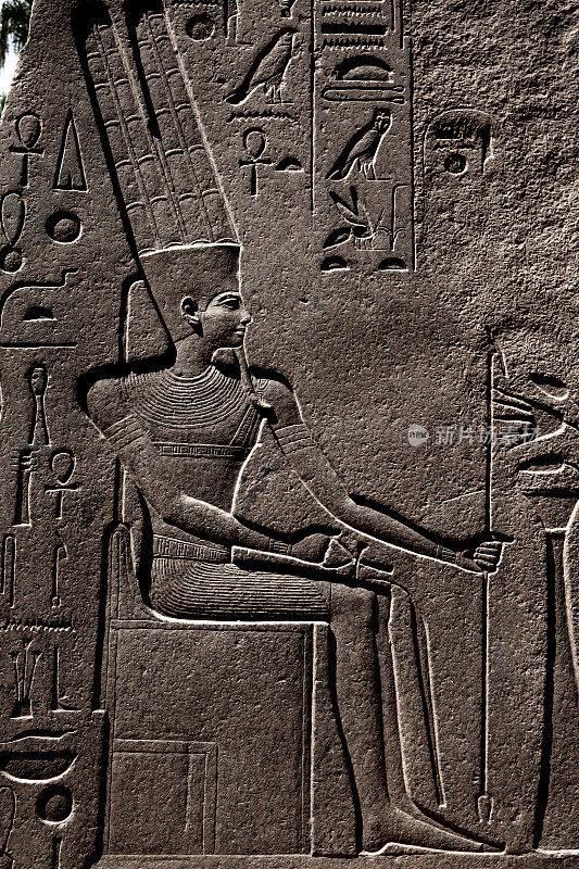埃及神阿蒙的象形文字