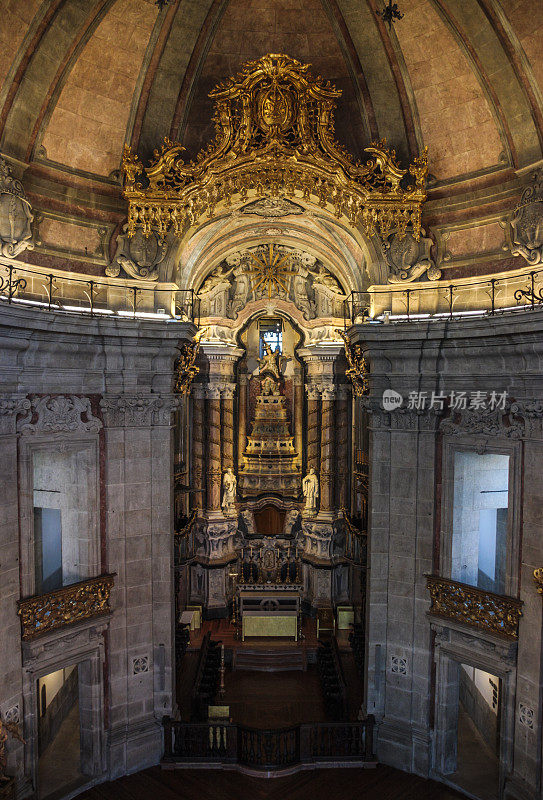 葡萄牙波尔图克莱里戈斯教堂内部