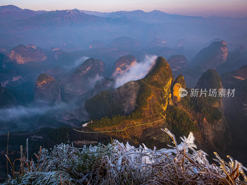 中国，广西，八角寨(八角村)峰，红沙石质地貌