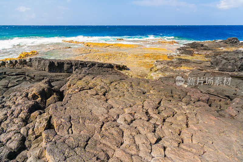 夏威夷岛南部海岸线