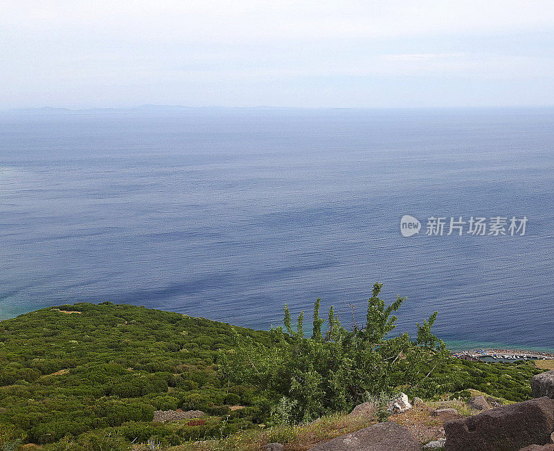 历史悠久的阿索斯镇海岸的canakkale火鸡