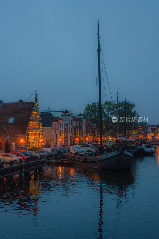 莱顿的夜景