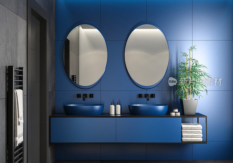 现代简约的斯堪的纳维亚浴室