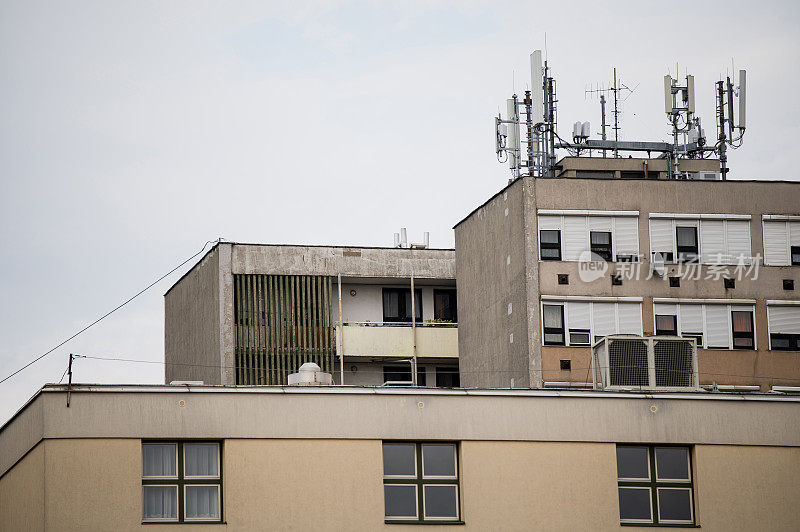 住宅区旧欧式公寓建筑