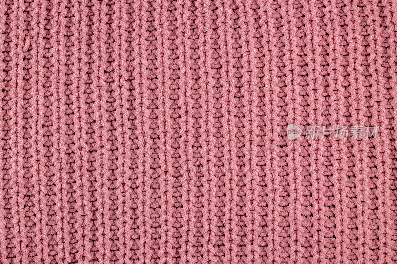 粉色针织面料纹理背景