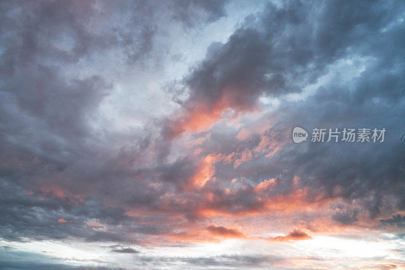 日落天空背景