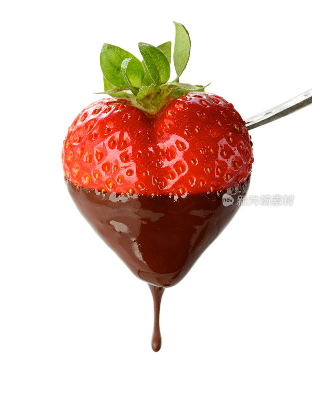 心形草莓蘸巧克力火锅，情人节