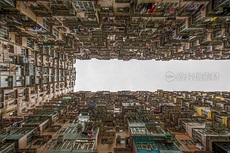 香港拥挤的房屋