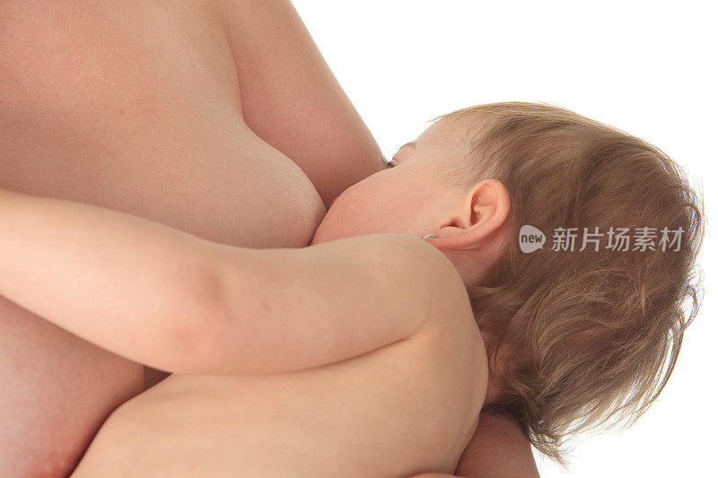 母乳喂养的婴儿