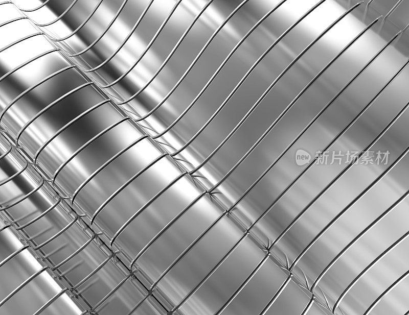 3d铝抽象银金属背景插图