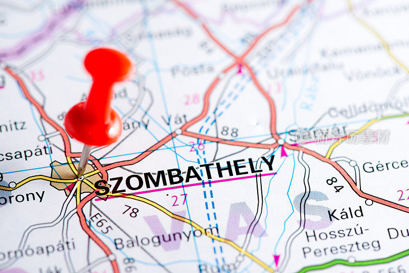 地图系列中的欧洲城市:Szombathely