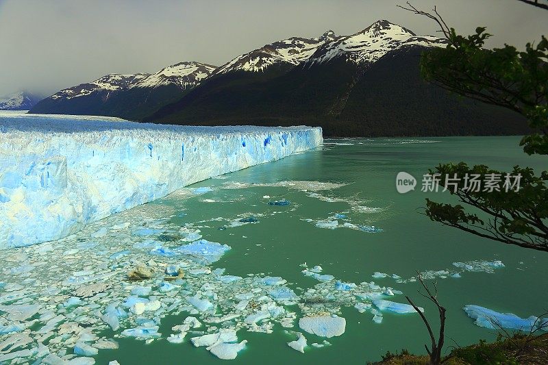 莫雷诺冰川，浮冰，阿根廷湖，巴塔哥尼亚，卡拉法特