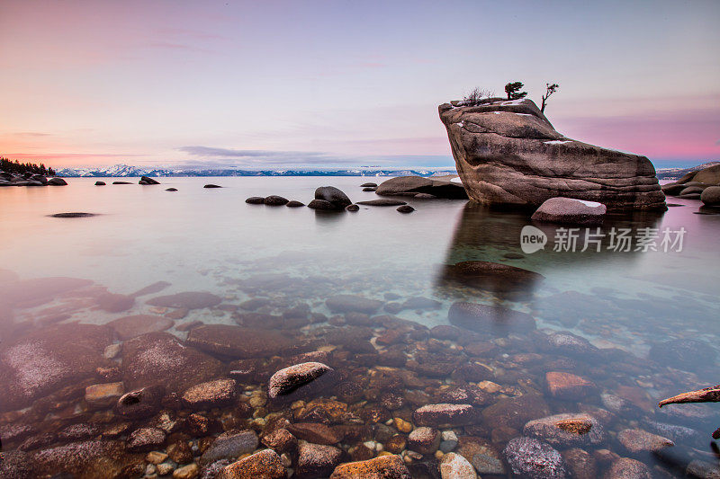 太浩湖的日出