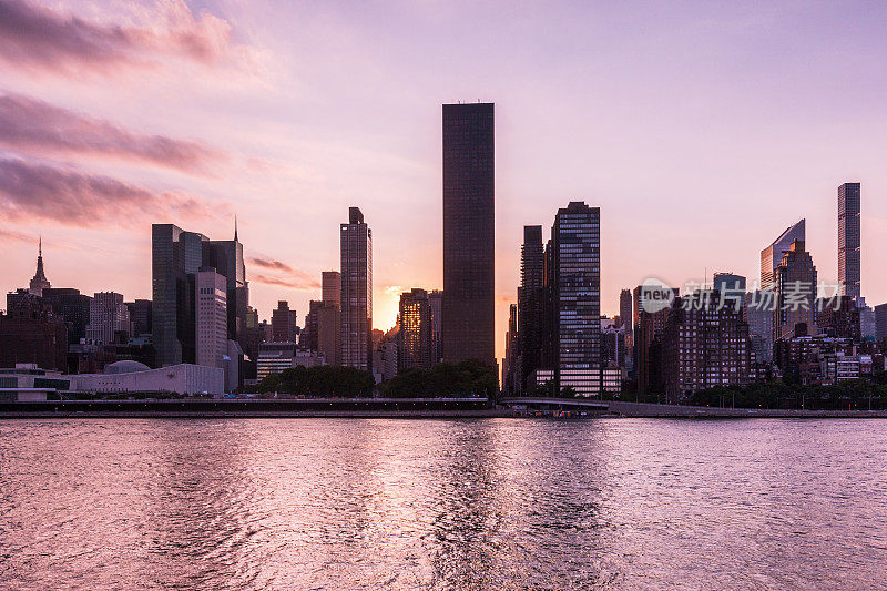 曼哈顿在Manhattanhenge