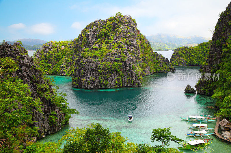 菲律宾巴拉望省布爽加岛科伦的风景