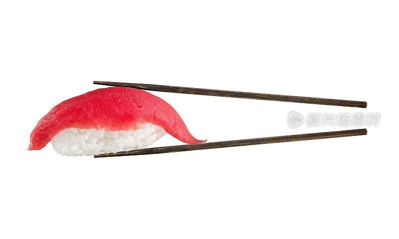 握寿司配金枪鱼