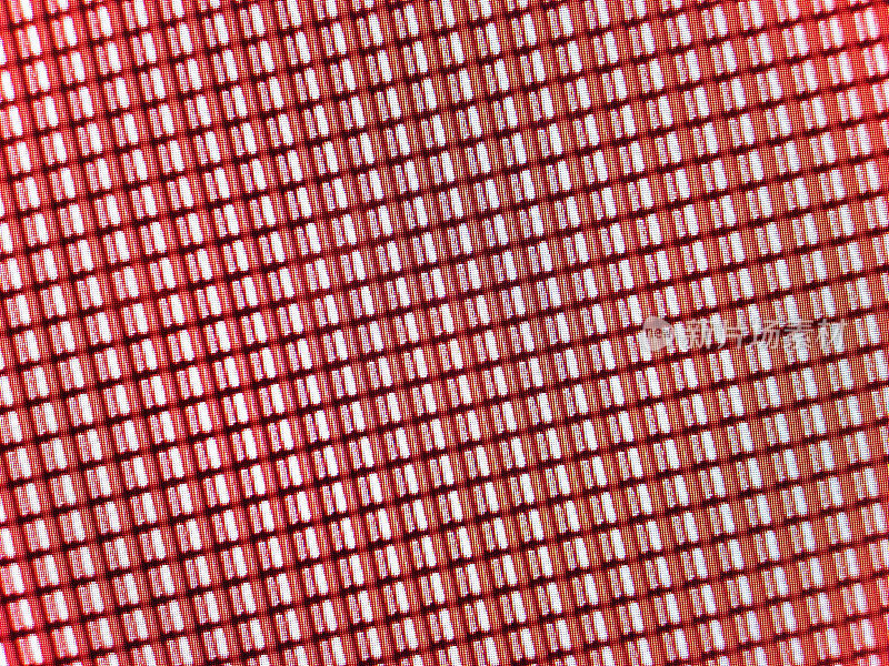 红色的电脑屏幕像素特写背景