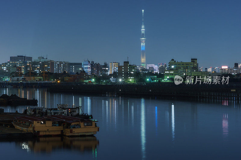 晴美运河和东京天空树