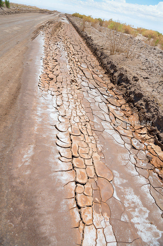 阿塔卡马沙漠的泥盐公路