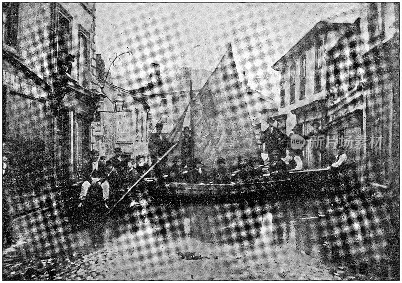 古老照片:坍塌的城市诺斯维奇