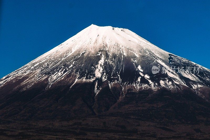 富士山的特写镜头