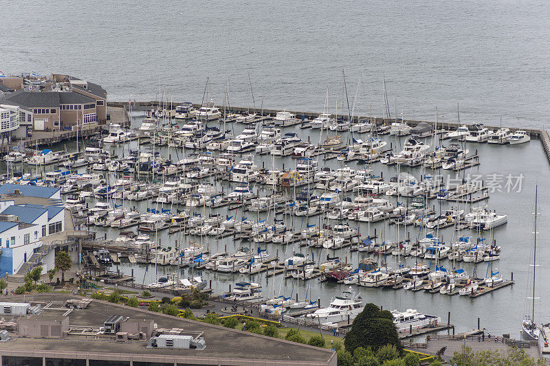 美国加州旧金山海湾地区的游艇码头