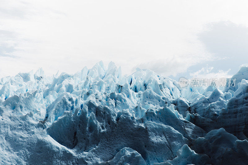 阿根廷莫雷诺冰川的纹理