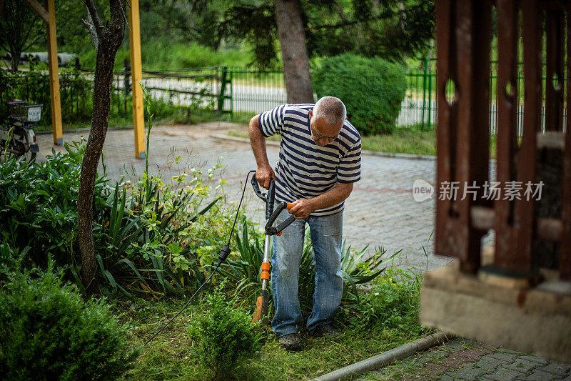 修剪草坪-整理庭院