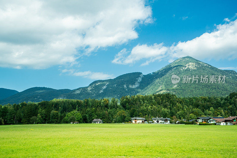 山谷在贝希特斯加登阿尔卑斯地区景观景观